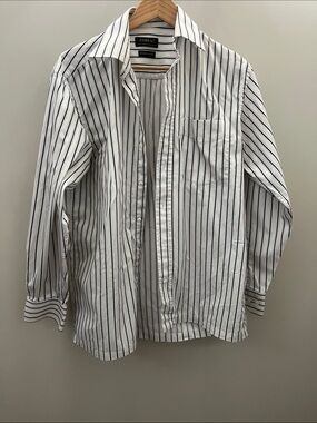 Zodiac White Shirt with black Stripe Detail M